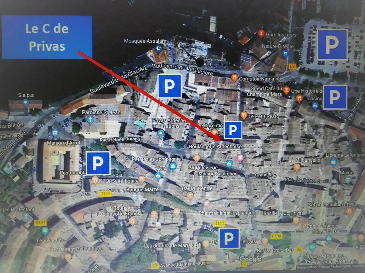 Le C De Privas 2 Chambres Au Coeur De La Ville Exterior foto